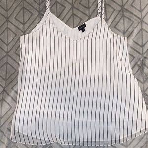 Torrid black and white stripped tank size 00 plus size
